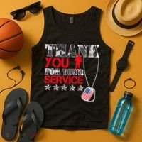 Thank You For Your Service Tank Top thumb 4