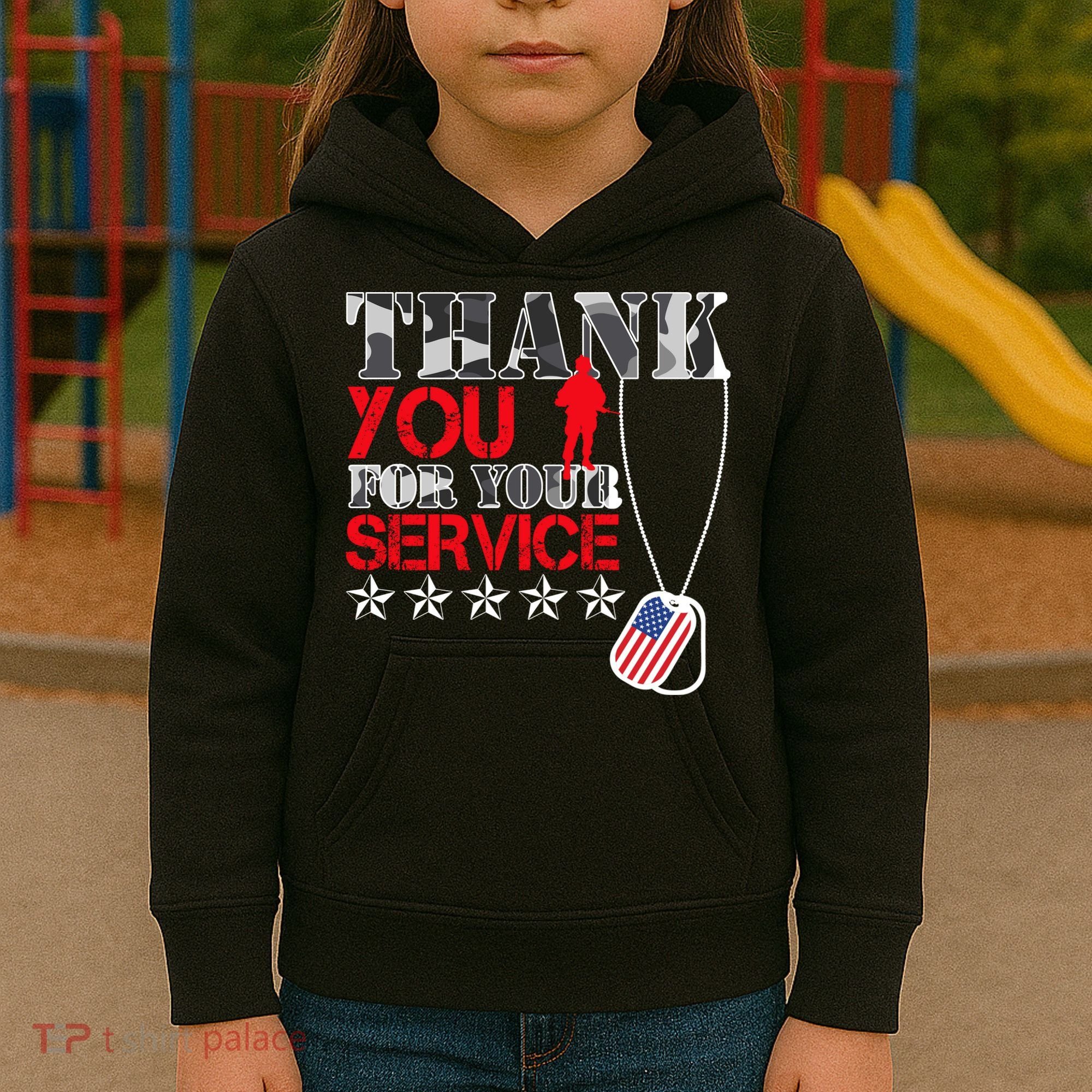 Thank You For Your Service Kids Hoodie