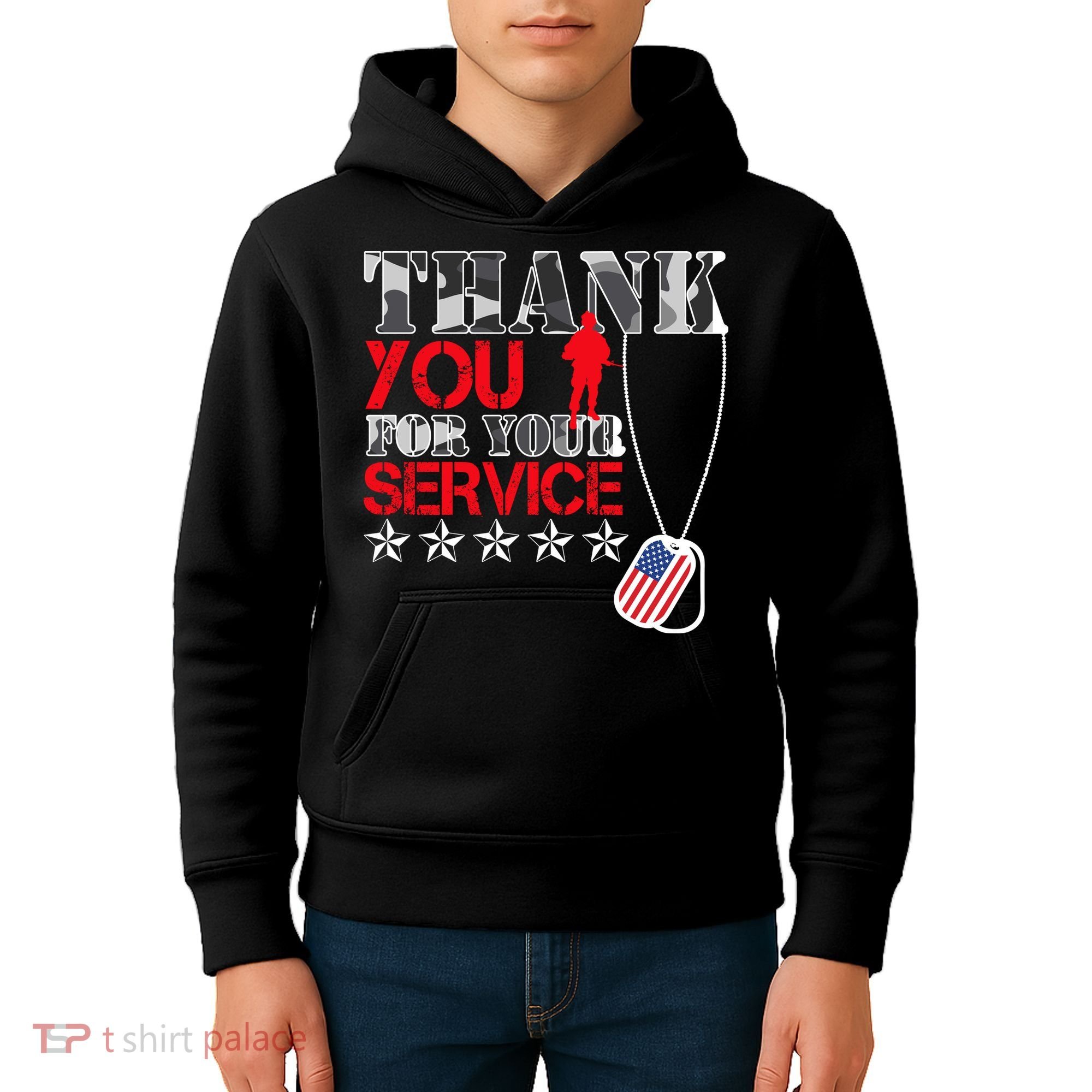 Thank You For Your Service Kids Hoodie