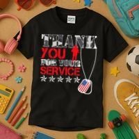 Thank You For Your Service Kids T-Shirt thumb 3
