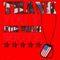 Thank You For Your Service Santa Hat thumb 1