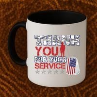 Thank You For Your Service Veterans Day Coffee Mug thumb 2