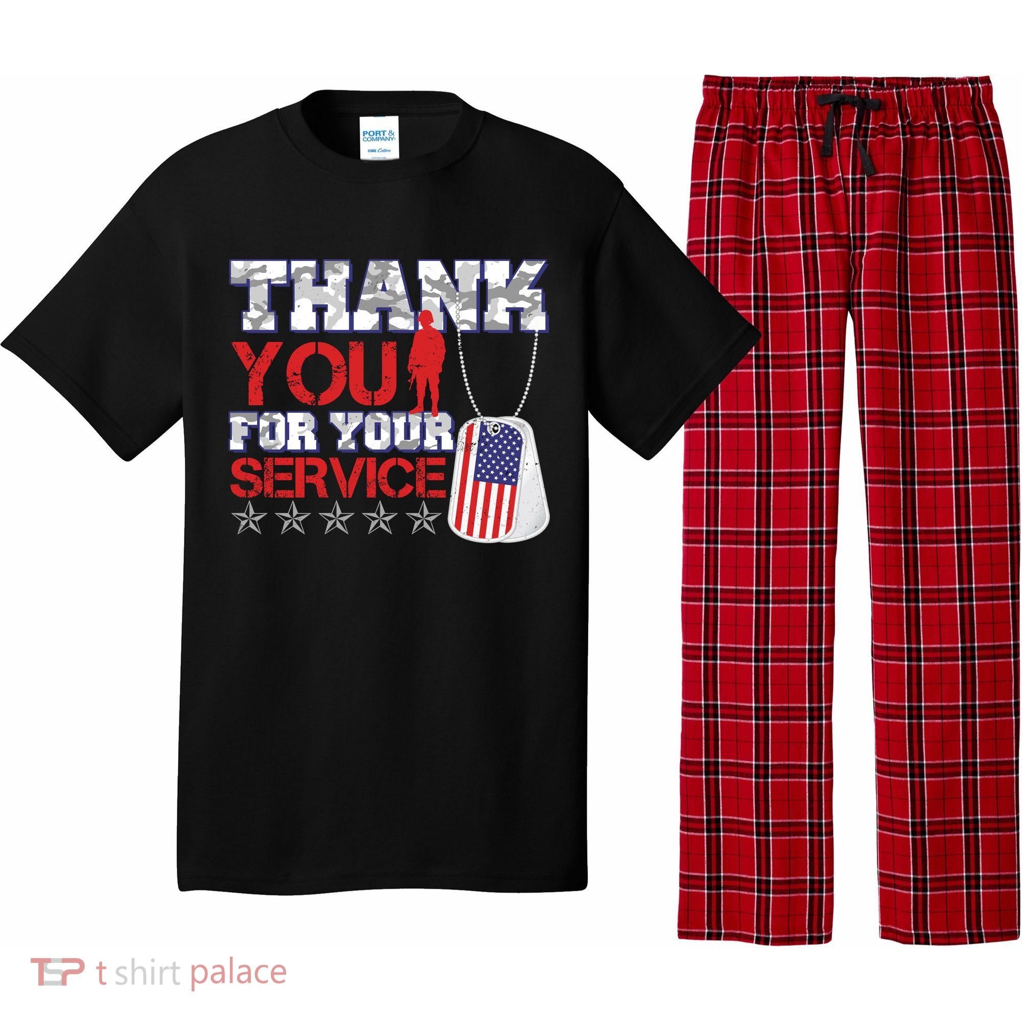 Thank You For Your Service Veterans Day Pajama Set