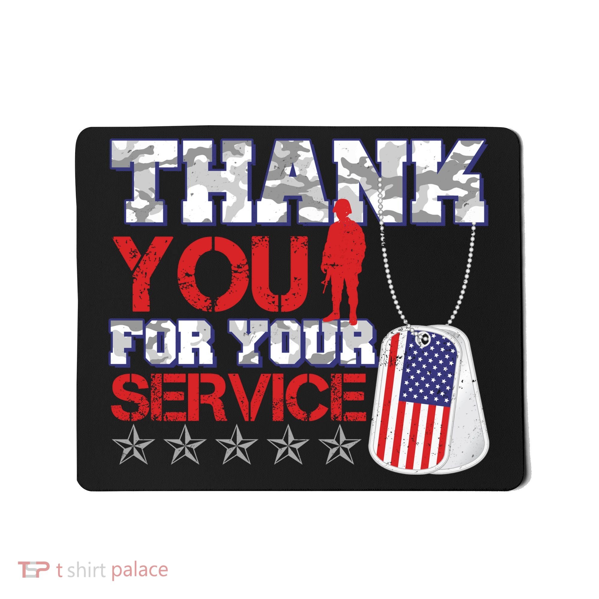Thank You For Your Service Veterans Day Mousepad
