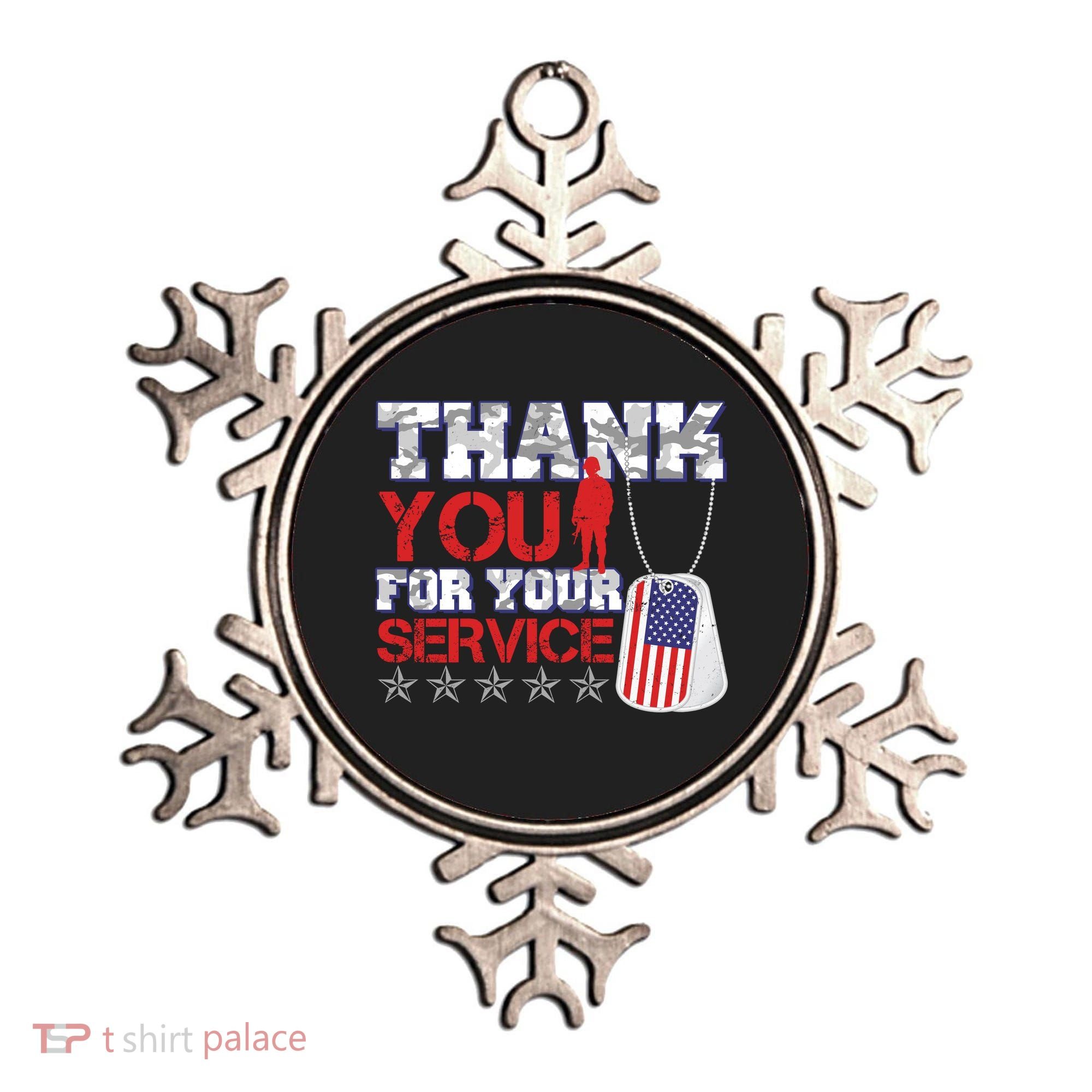Thank You For Your Service Veterans Day Ornament