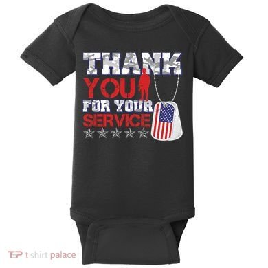 Thank You For Your Service Veterans Day Baby Bodysuit