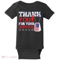 Thank You For Your Service Veterans Day Baby Bodysuit thumb 0