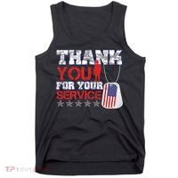 Thank You For Your Service Veterans Day Tank Top thumb 0