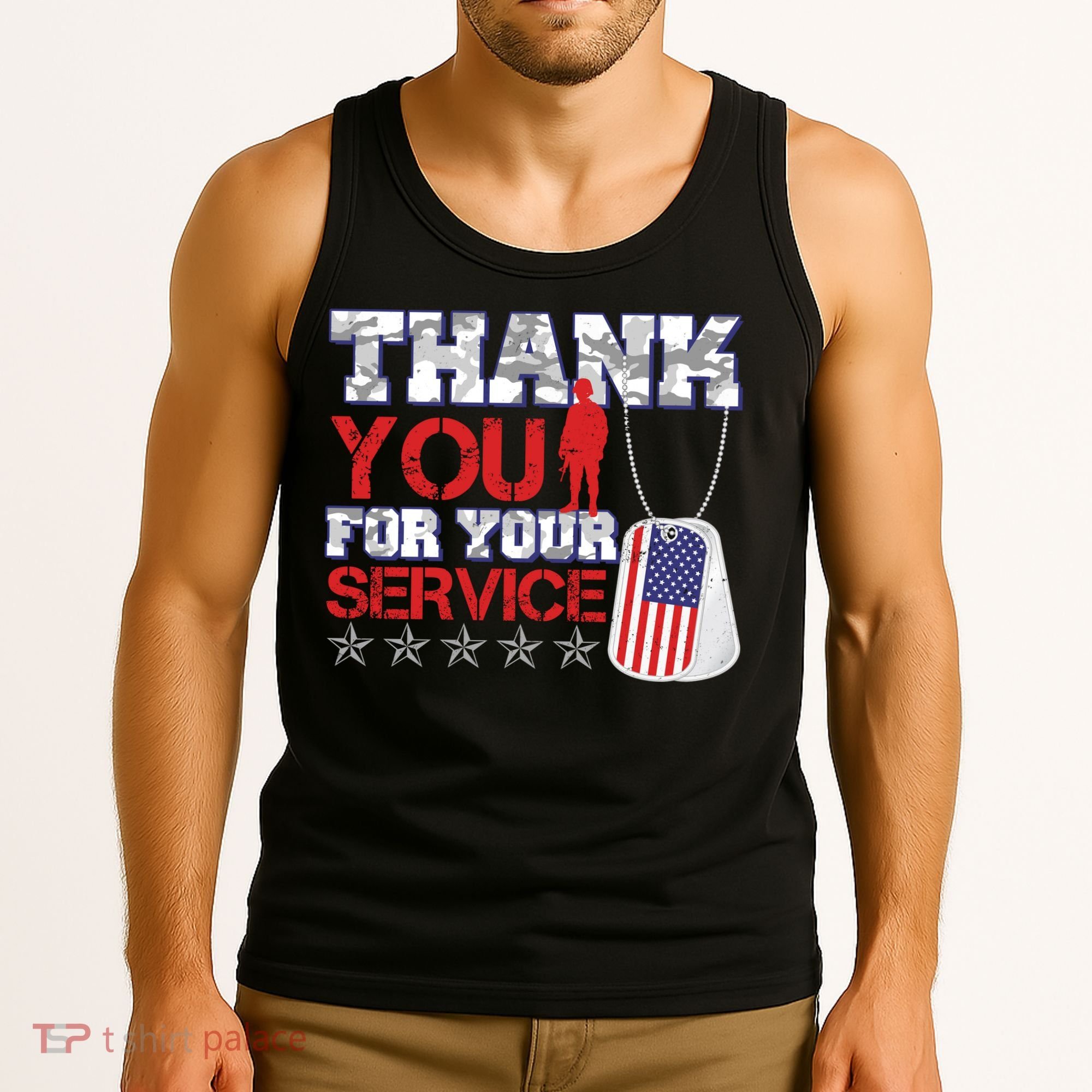 Thank You For Your Service Veterans Day Tank Top