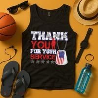 Thank You For Your Service Veterans Day Tank Top thumb 4