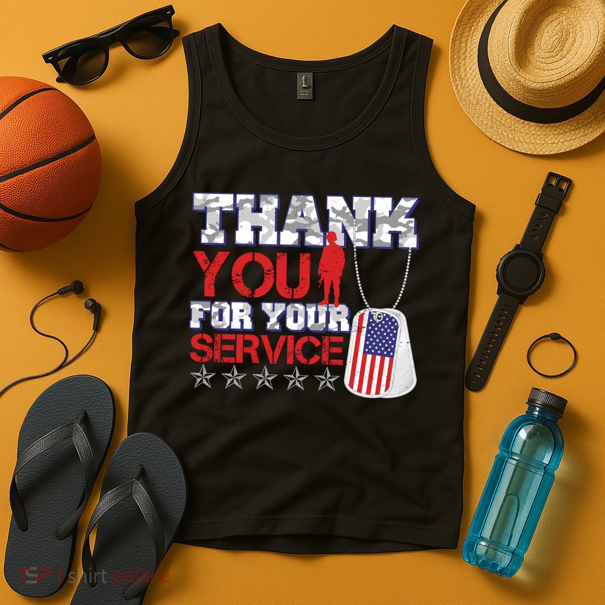 Thank You For Your Service Veterans Day Tank Top