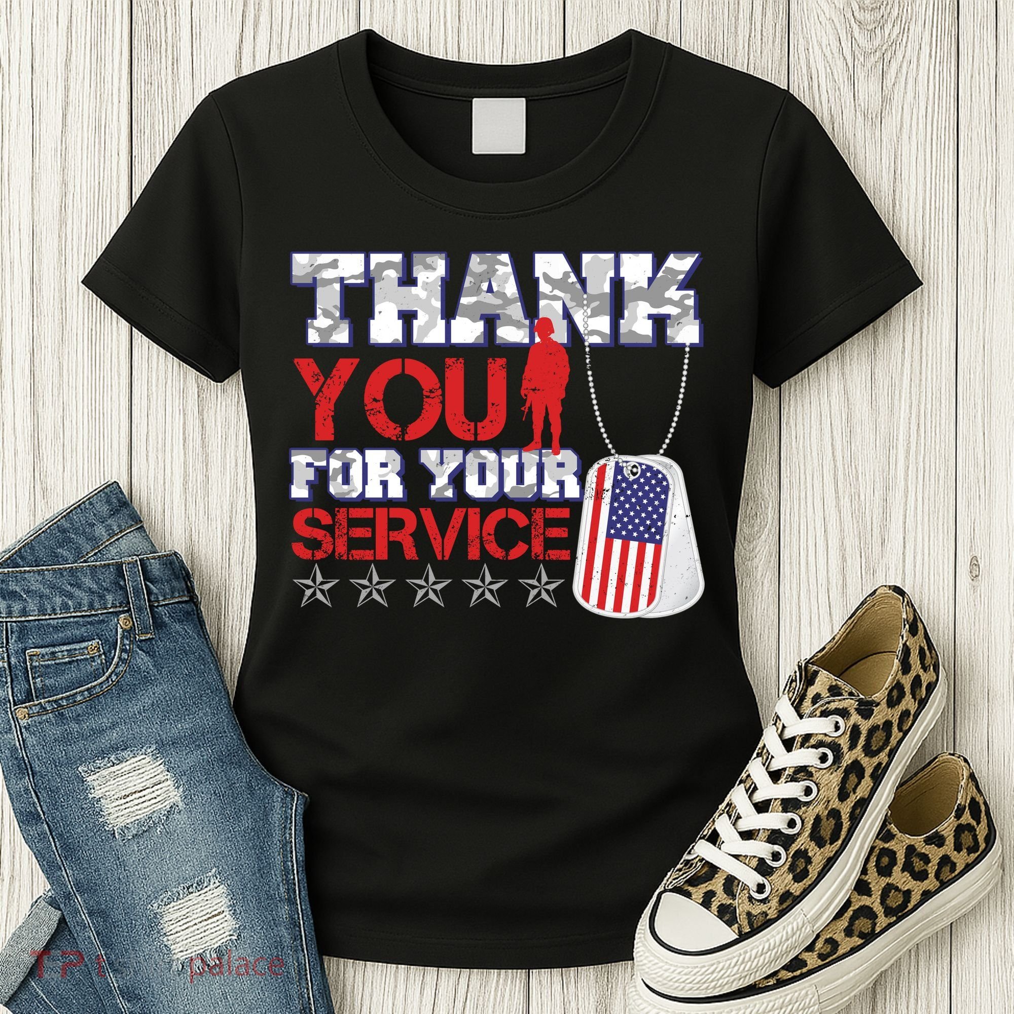 Thank You For Your Service Veterans Day Women's T-Shirt
