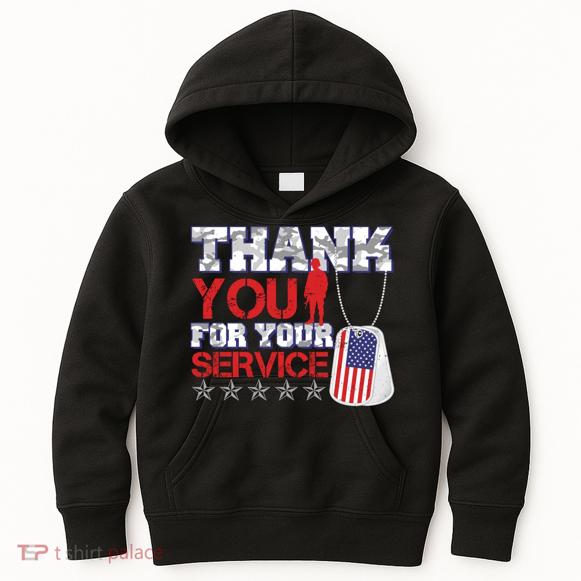 Thank You For Your Service Veterans Day Kids Hoodie