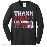 Thank You For Your Service Veterans Day Kids Long Sleeve Shirt thumb 0