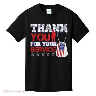 Thank You For Your Service Veterans Day Kids T-Shirt