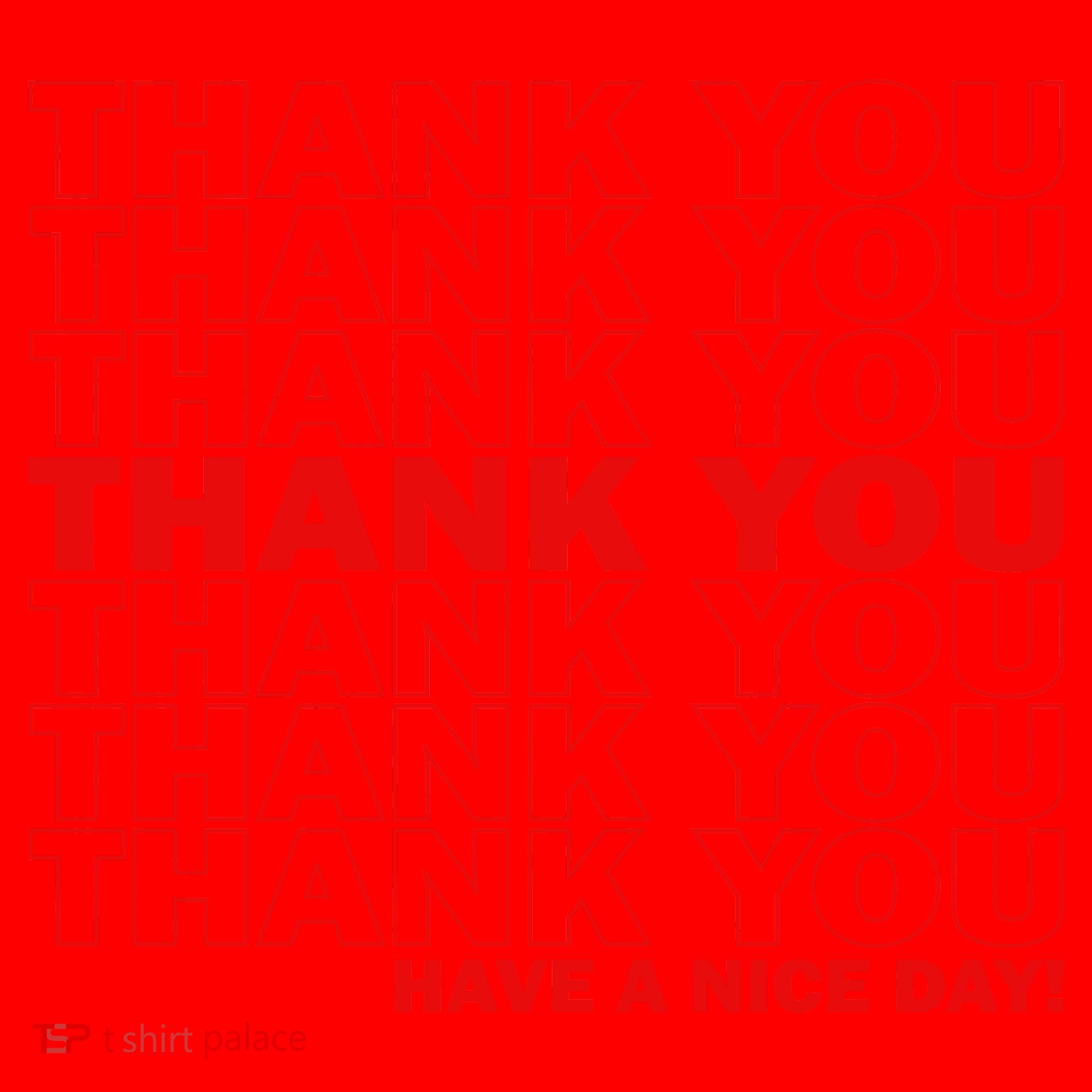 Thank You Have A Nice Day Grocery Bag Funny Santa Hat