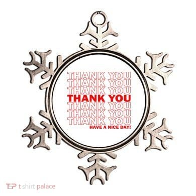 Thank You Have A Nice Day Grocery Bag Funny Ornament