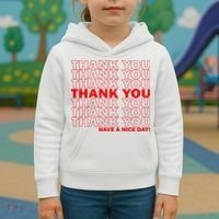Thank You Have A Nice Day Grocery Bag Funny Kids Hoodie thumb 3