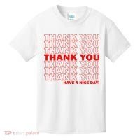 Thank You Have A Nice Day Grocery Bag Funny Kids T-Shirt thumb 0
