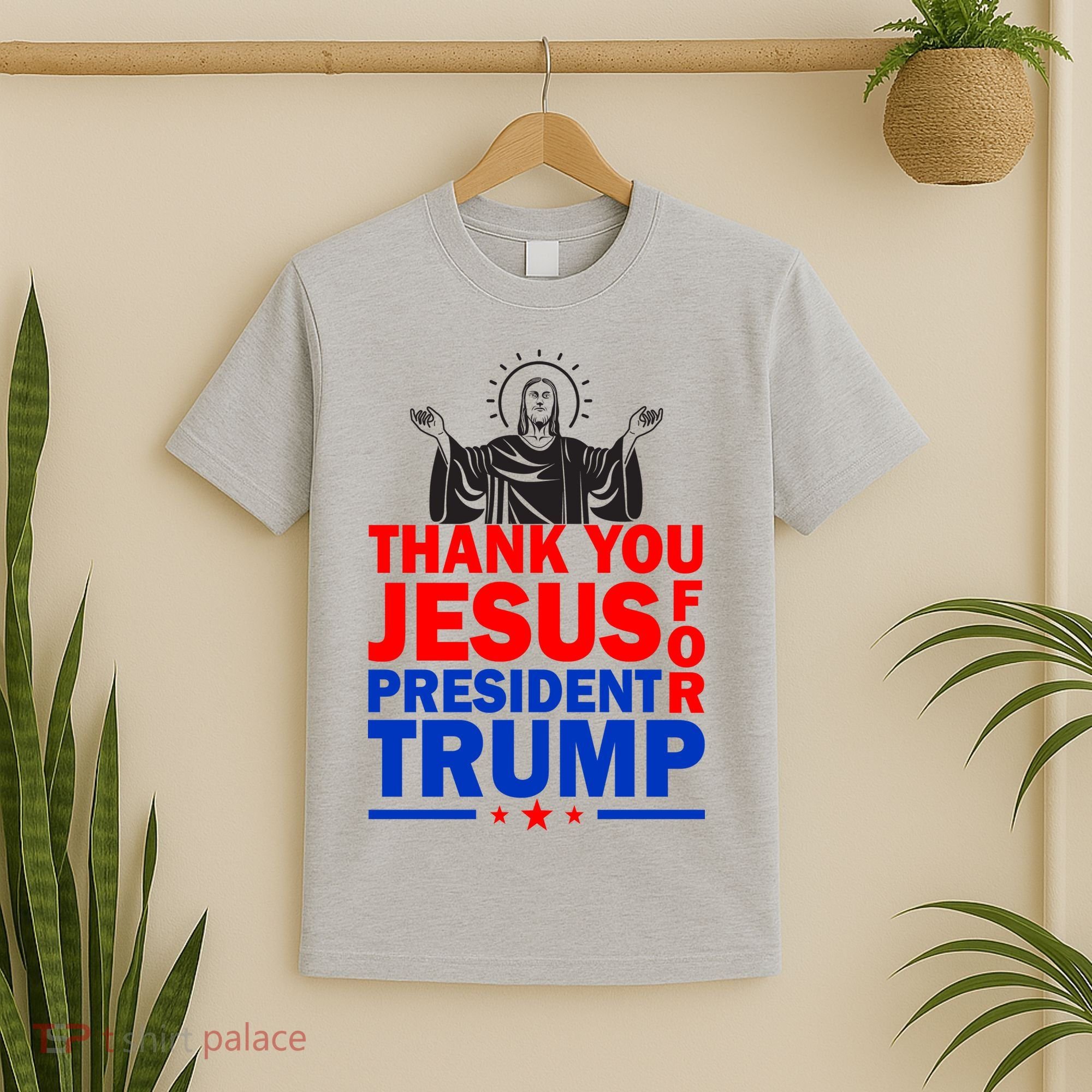 Thank You Jesus For President Trump T-Shirt