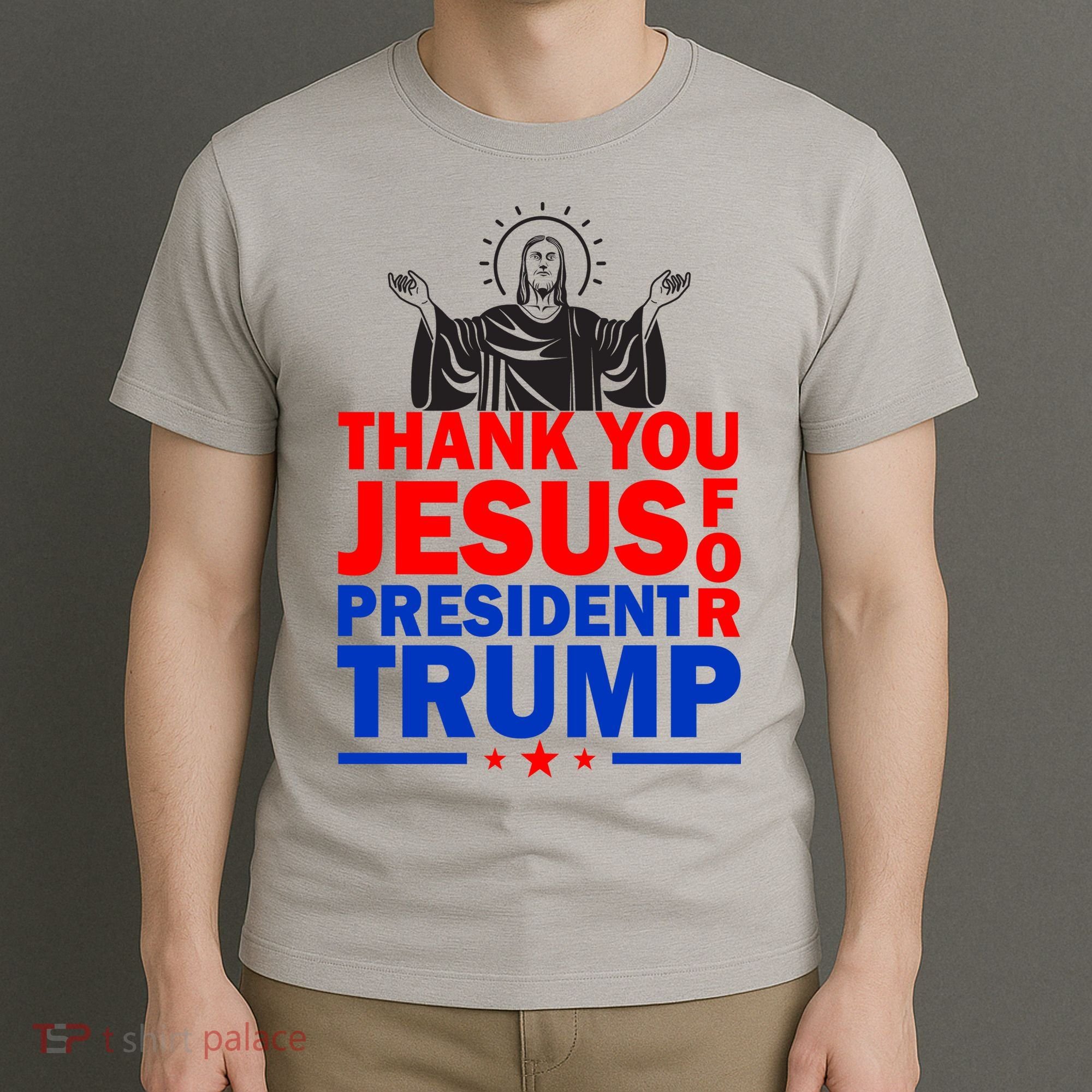 Thank You Jesus For President Trump T-Shirt