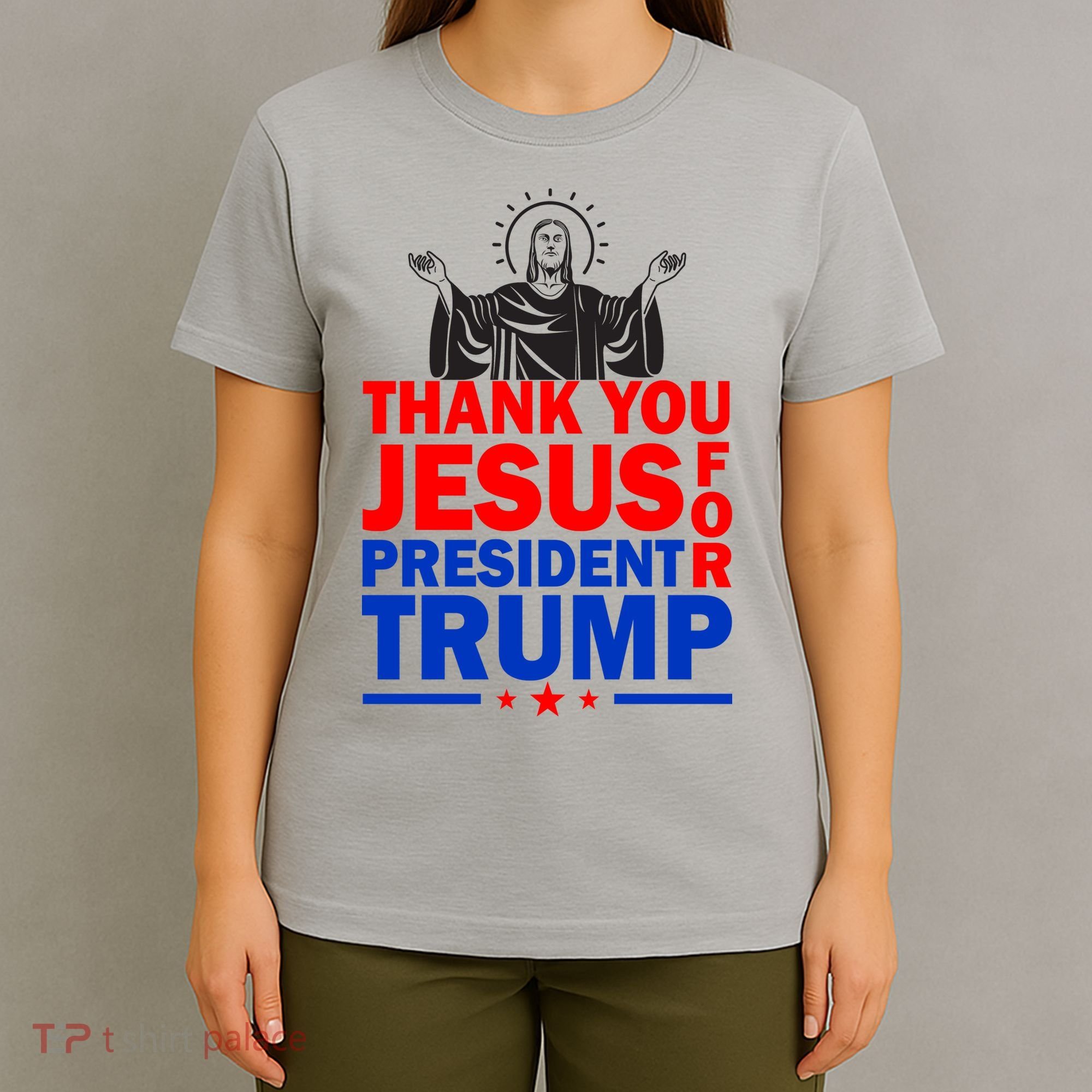 Thank You Jesus For President Trump T-Shirt