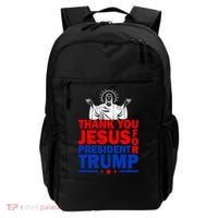 Thank You Jesus For President Trump Backpack thumb 0
