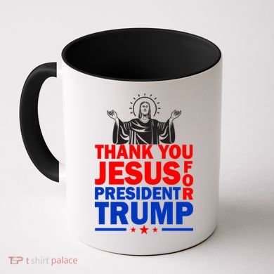 Thank You Jesus For President Trump Coffee Mug