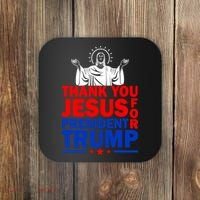 Thank You Jesus For President Trump Coaster thumb 0