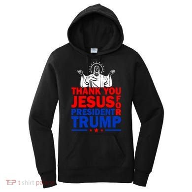 Thank You Jesus For President Trump Women's Hoodie