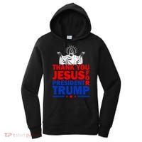 Thank You Jesus For President Trump Women's Hoodie thumb 0