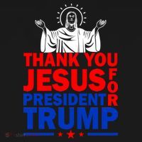 Thank You Jesus For President Trump Women's Hoodie thumb 2