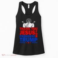 Thank You Jesus For President Trump Women's Tank Top thumb 0