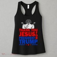 Thank You Jesus For President Trump Women's Tank Top thumb 3