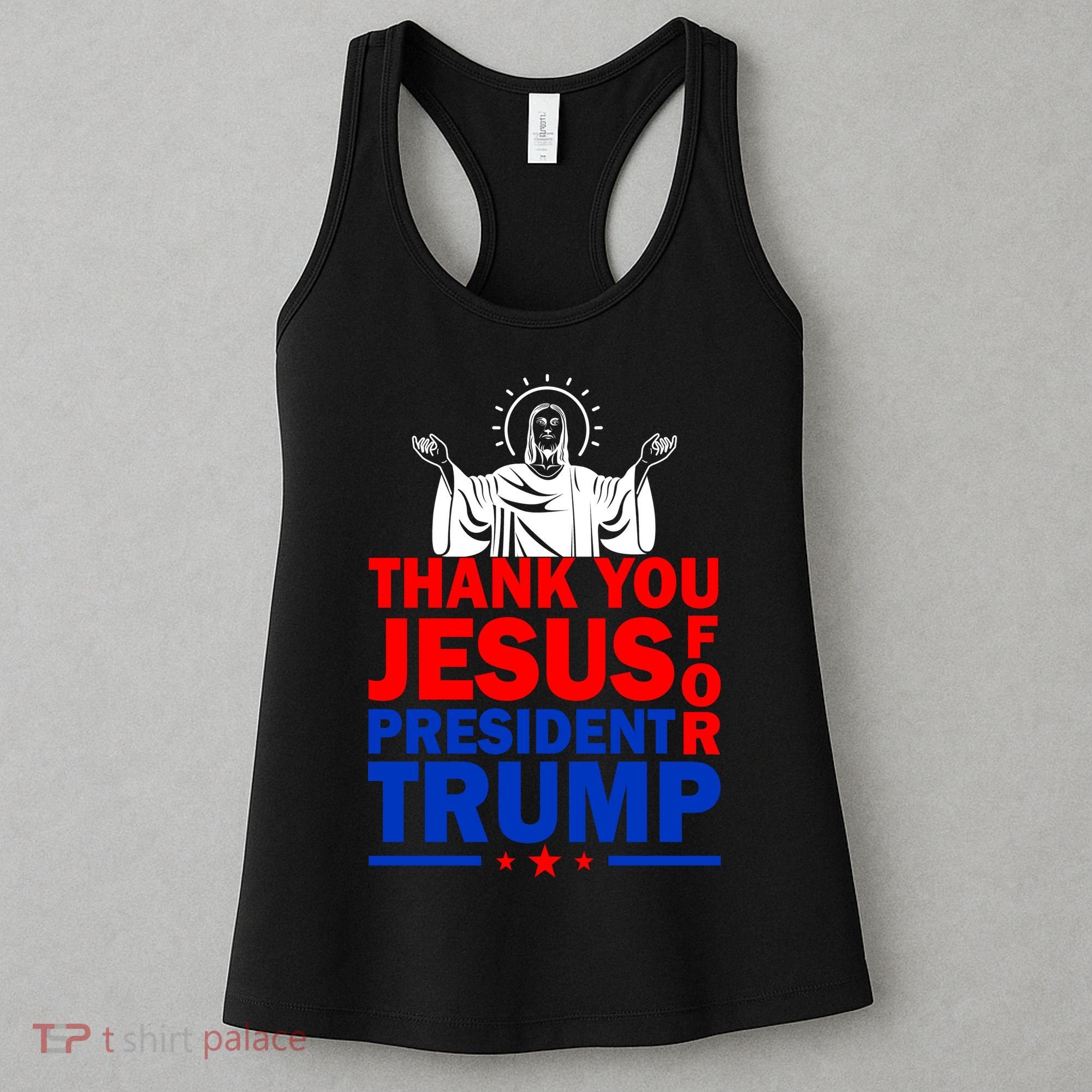 Thank You Jesus For President Trump Women's Tank Top