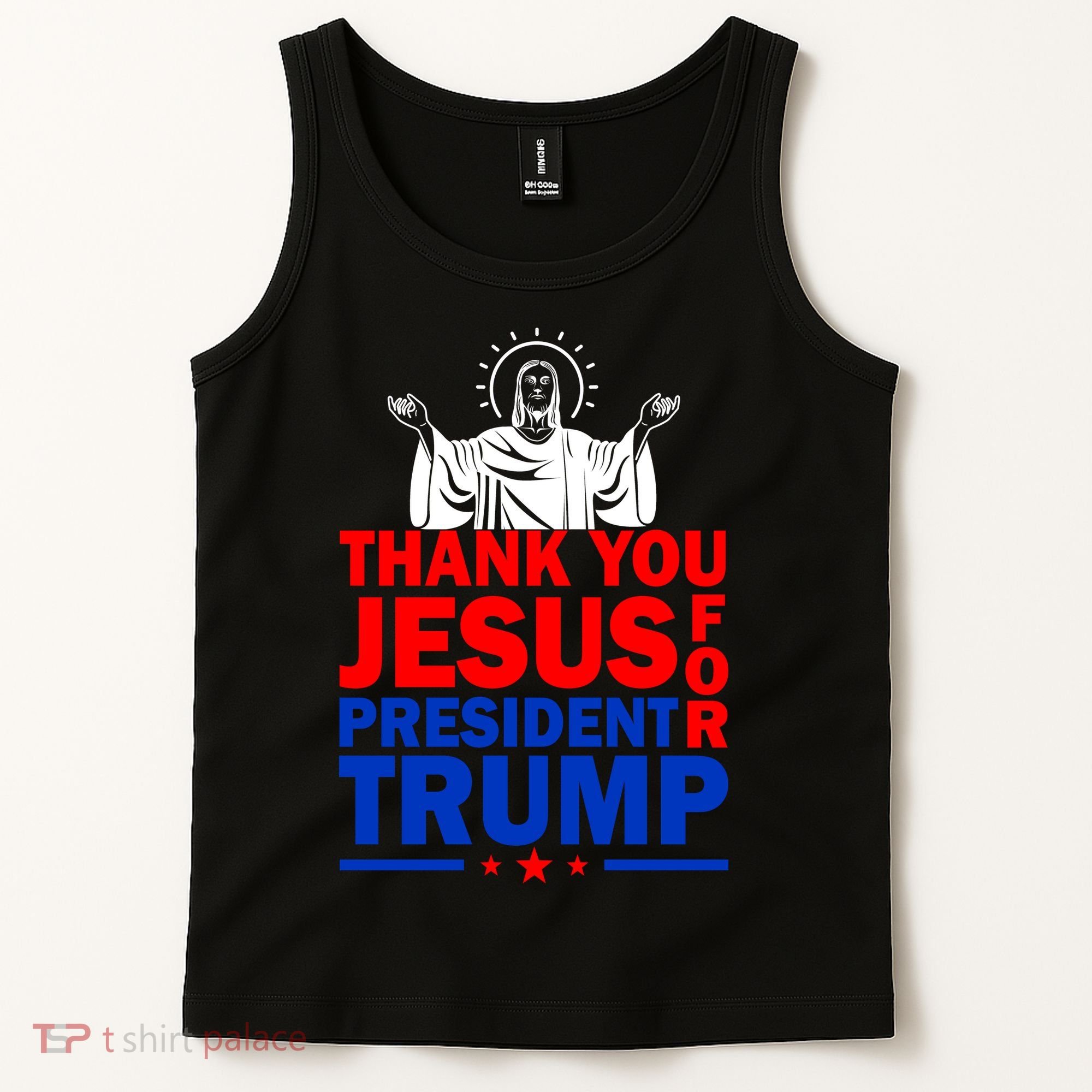 Thank You Jesus For President Trump Tank Top