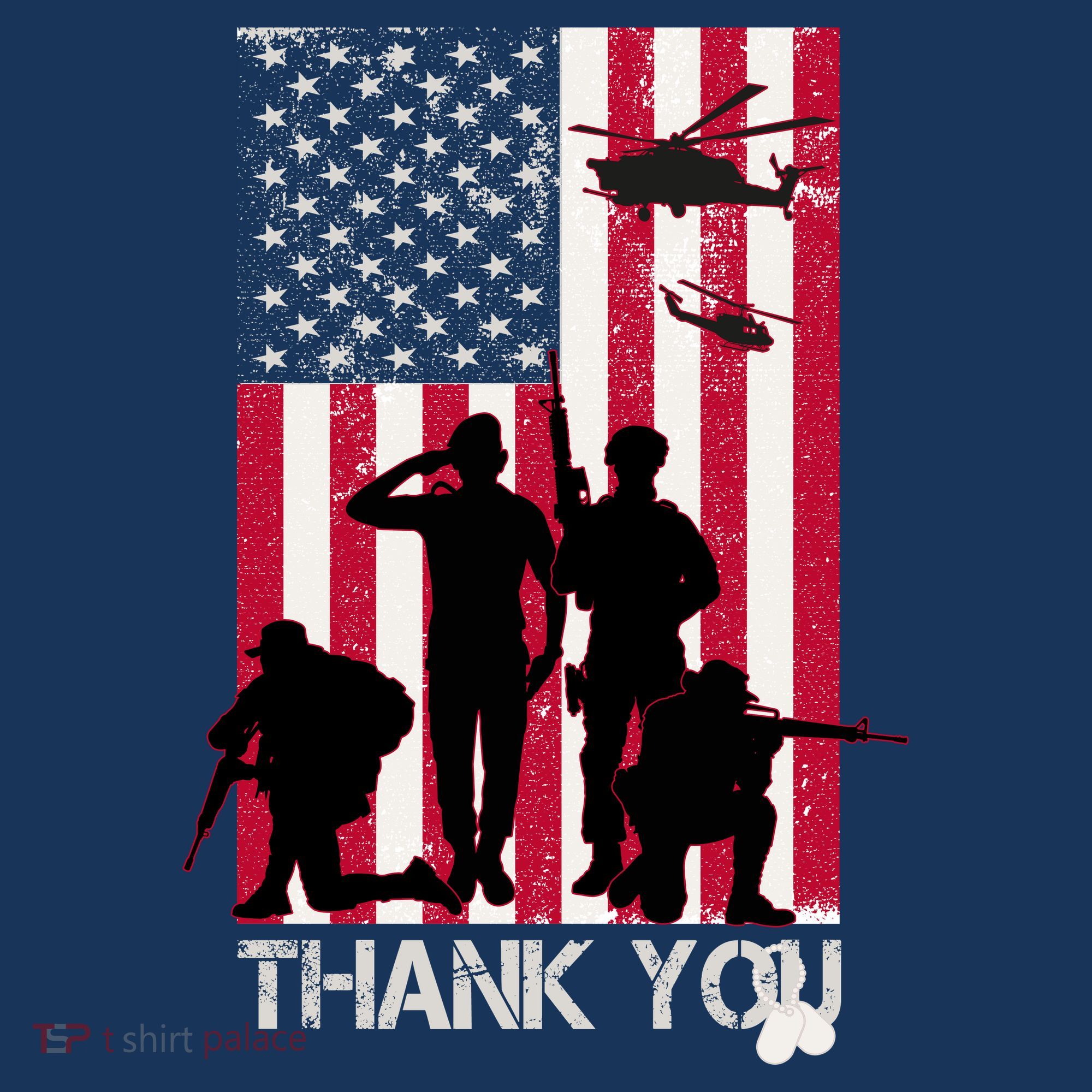 Thank You Memorial Day Soldiers USA Flag Women's Hoodie