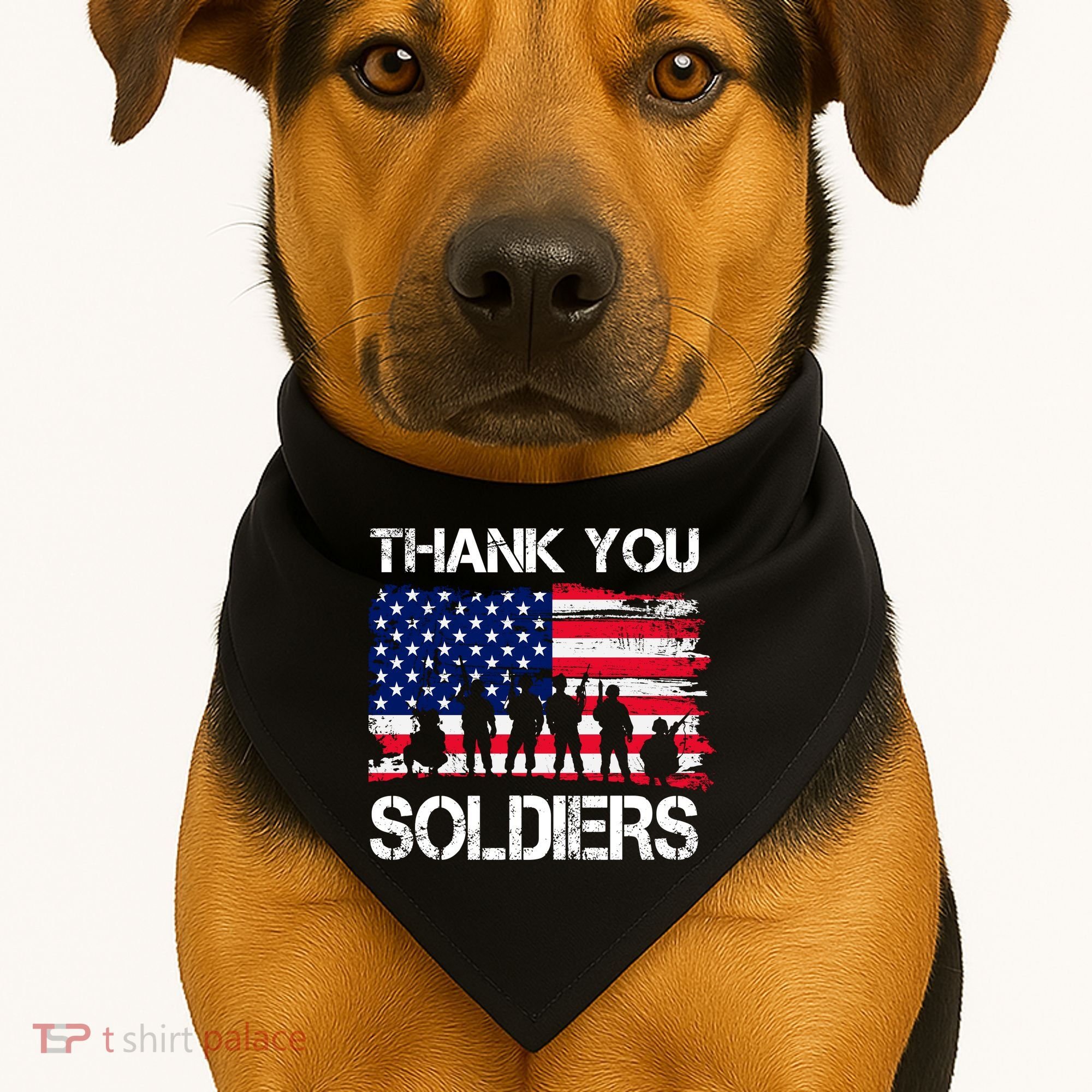 Thank You Soldiers USA-Made Doggie Bandana