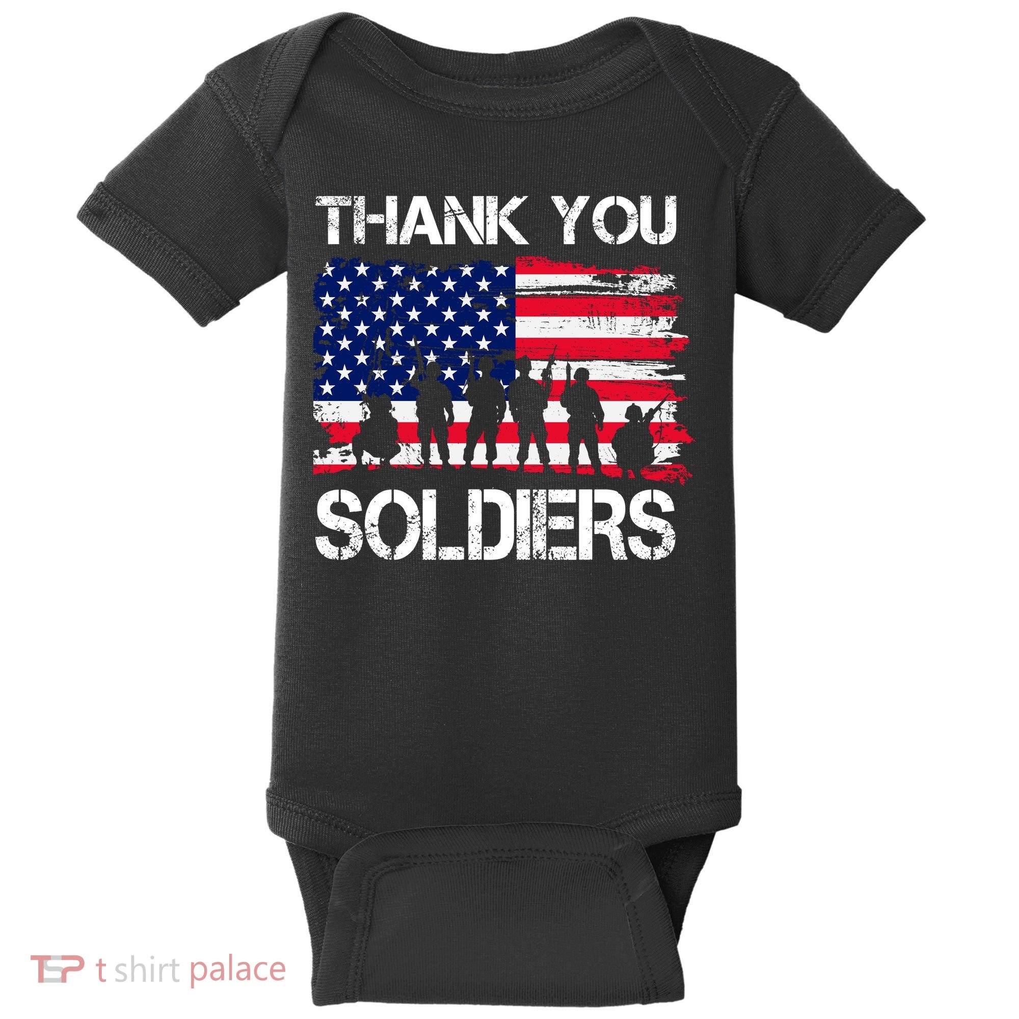 Thank You Soldiers Baby Bodysuit