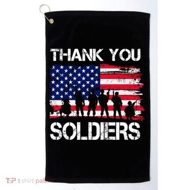 Thank You Soldiers Golf Towel