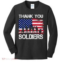 Thank You Soldiers Kids Long Sleeve Shirt thumb 0