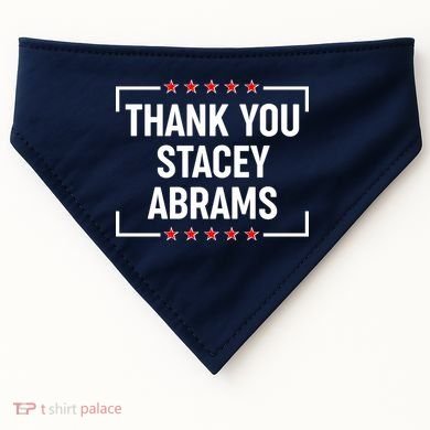 Thank You Stacey Abrams USA-Made Doggie Bandana