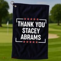 Thank You Stacey Abrams Golf Towel thumb 1