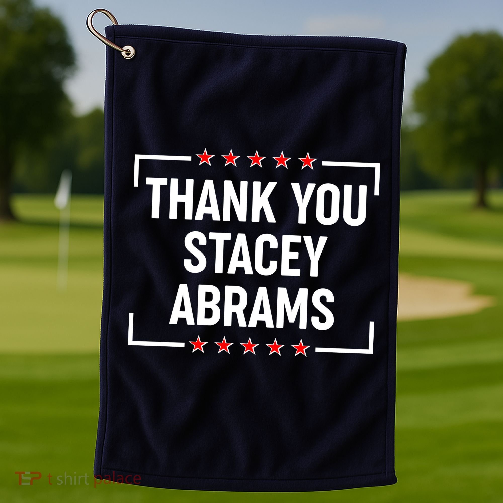 Thank You Stacey Abrams Golf Towel