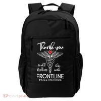 Thank You To All Those Fighting In The Frontline Backpack thumb 0