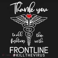 Thank You To All Those Fighting In The Frontline Ornament thumb 1