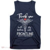 Thank You To All Those Fighting In The Frontline Tank Top thumb 0