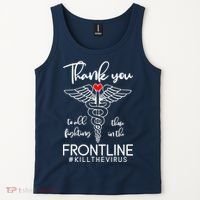 Thank You To All Those Fighting In The Frontline Tank Top thumb 2