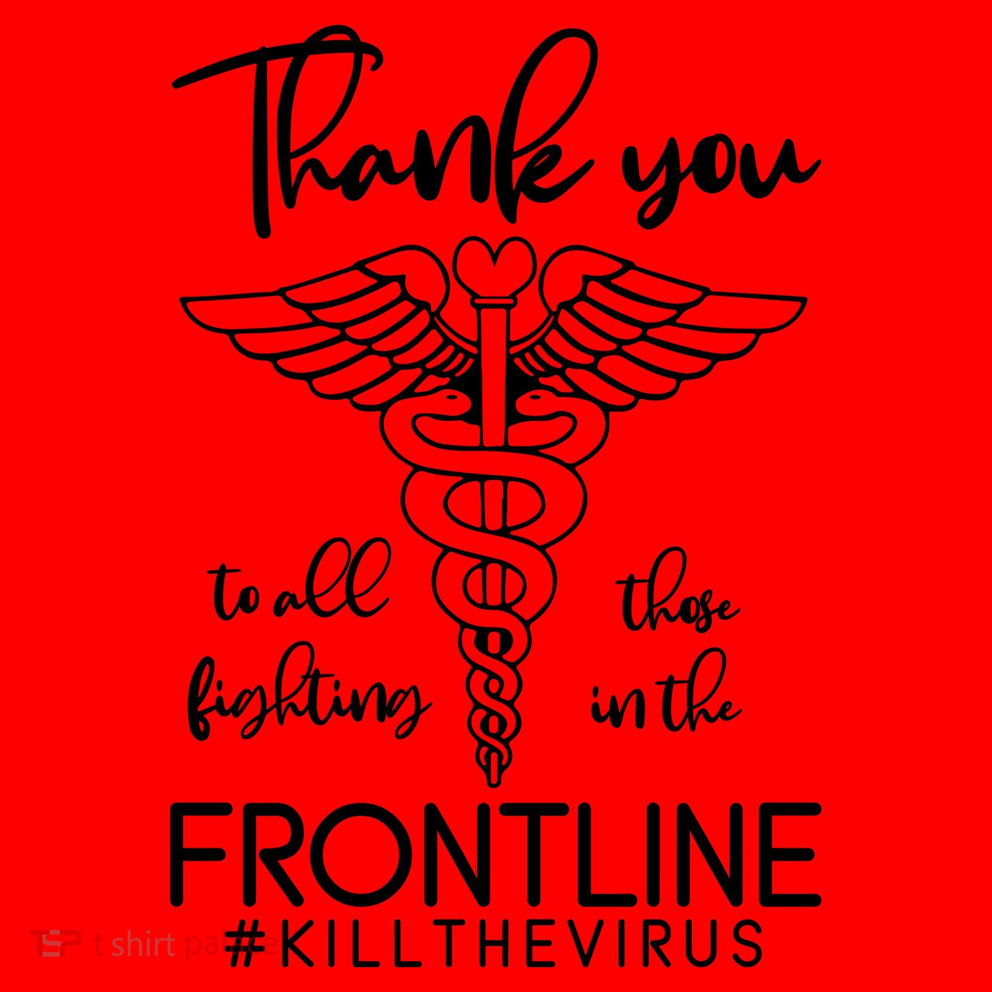 Thank You To All Those Fighting In The Frontline Santa Hat