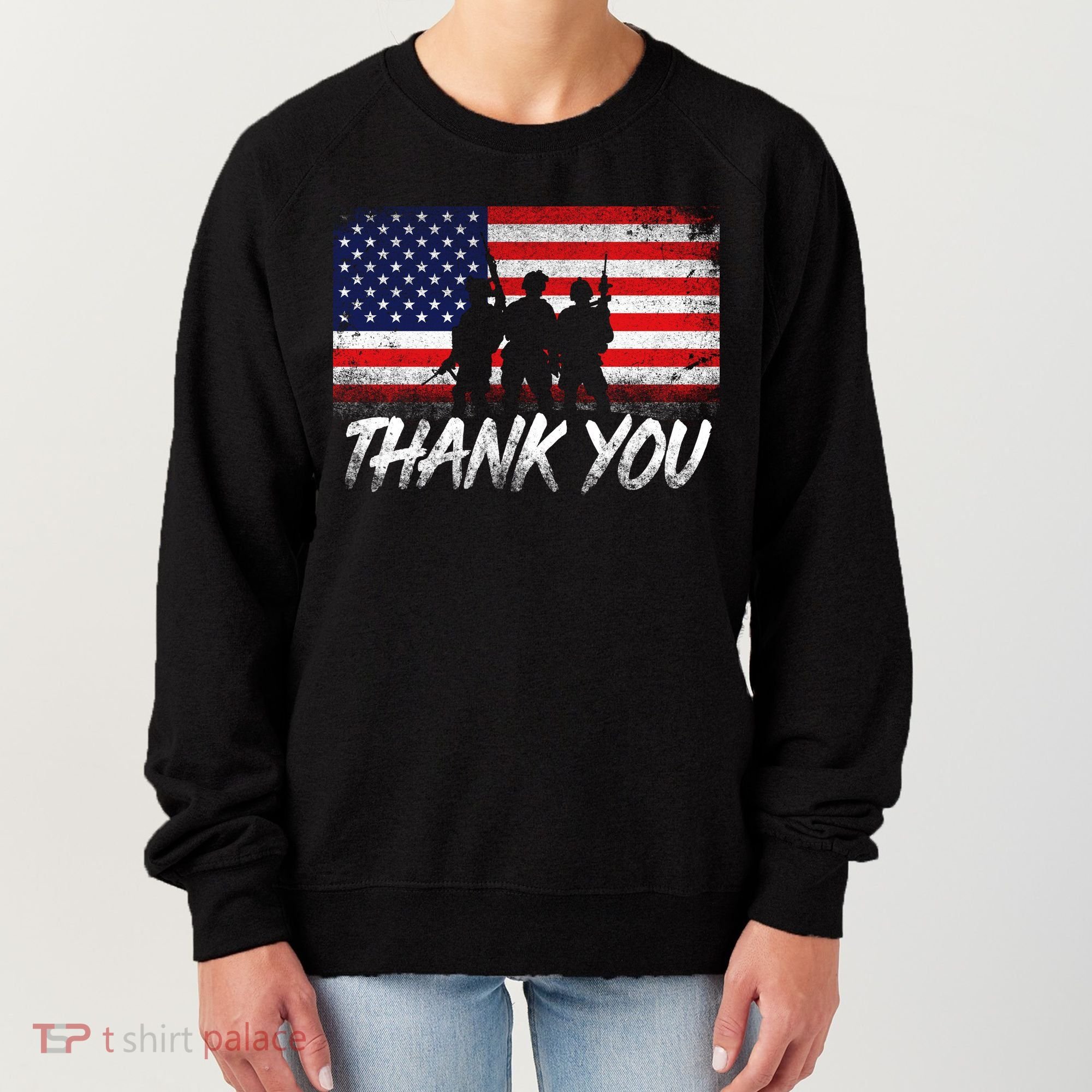 Thank You USA Troops Women's Sweatshirt